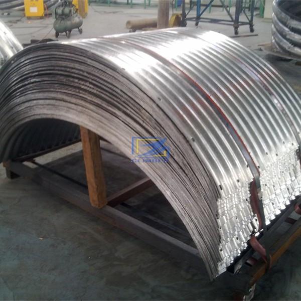 corrugated metal culvert pipe with a deep corrugation 